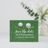 Golf Save the date Golf Tournament on green Aankondigingskaart (Staand voorkant)