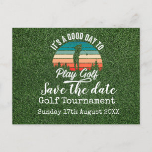 Golf Save the date Golf Tournament on green Aankondigingskaart
