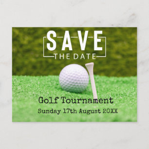 Golf Save the date Golf Tournament on green Aankondigingskaart