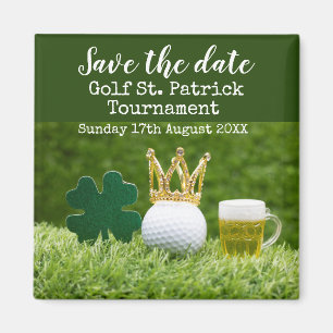 Golf Save the date Golf Tournament st. Patrick's Magneet