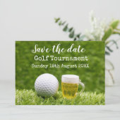 Golf Save the date Golf Tournament with Beer Kaart (Staand voorkant)