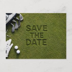 Golf Save the date Golftoernooi op green   Aankondigingskaart