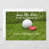 Golf Saveer de datum voor golf toernooi huwelijk Save The Date (Voorkant / Achterkant)