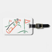 Golf Scene Bagagelabel (Voorkant horizontaal)