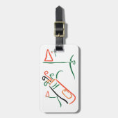 Golf Scene Bagagelabel (Voorkant verticaal)