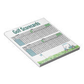 Golf Scorecards Notitieblok (Schuin)