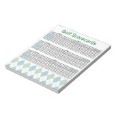 Golf Scorecards Notitieblok (Gedraaid)