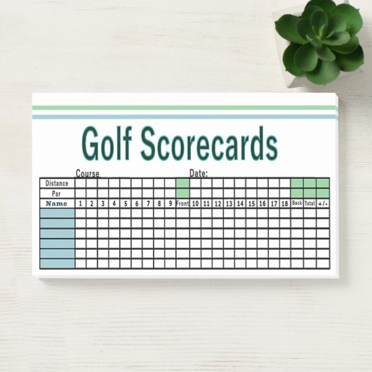 Golf Scorecards Post-it® Notes (Kantoor)