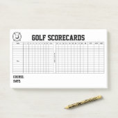 Golf Scorekaarten Post-it® Notes (Op bureau)