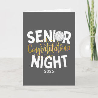 Golf Senior Night Felicitatiekaart Kaart