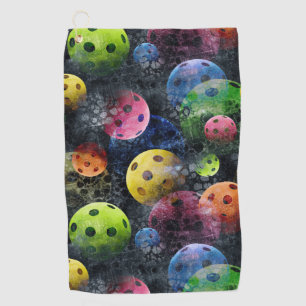 Golf Serviette à sueur Motif de Pickleball coloré