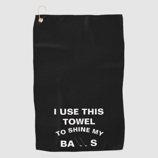 Golf Serviette avec Clip Golfer Golf Monogramme mo (Devant)