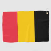 Golf Serviette avec drapeau de Belgique (Horizontal)