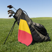 Golf Serviette avec drapeau de Belgique (Vert)
