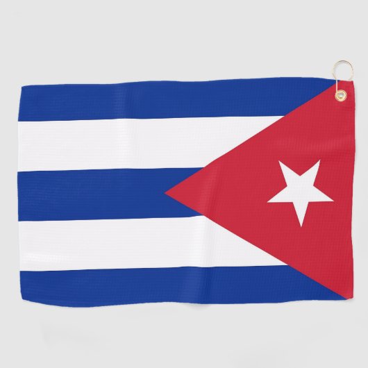 Golf Serviette avec drapeau de Cuba (Horizontal)