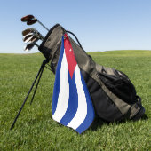 Golf Serviette avec drapeau de Cuba (Vert)