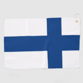 Golf Serviette avec drapeau de Finlande (Horizontal)