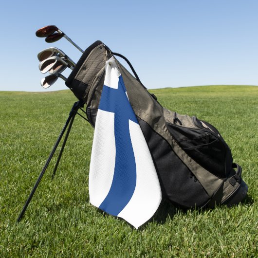 Golf Serviette avec drapeau de Finlande (Vert)