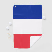 Golf Serviette avec drapeau de France (En situation)