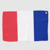 Golf Serviette avec drapeau de France (Horizontal)