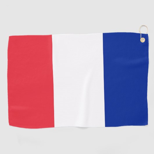 Golf Serviette avec drapeau de France (Horizontal)
