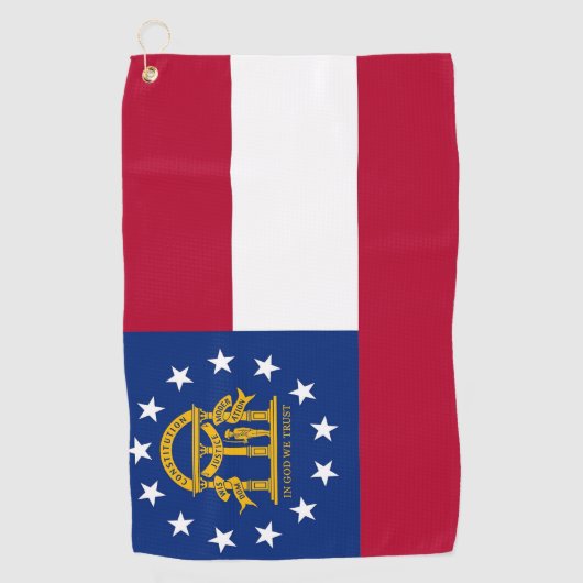 Golf Serviette avec drapeau de Géorgie, USA (Devant)