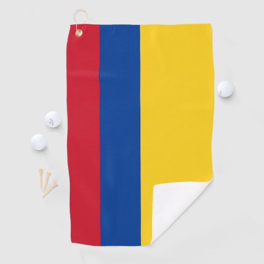 Golf Serviette avec drapeau de la Colombie (En situation)
