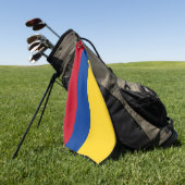 Golf Serviette avec drapeau de la Colombie (Vert)