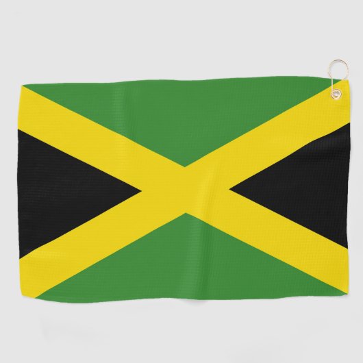 Golf Serviette avec drapeau de la Jamaïque (Horizontal)