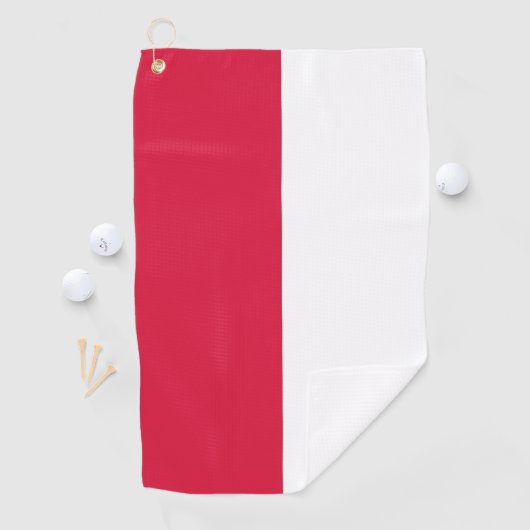 Golf Serviette avec drapeau de la Pologne (En situation)