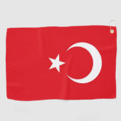 Golf Serviette avec drapeau de la Turquie (Horizontal)