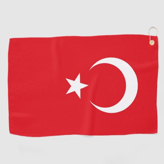 Golf Serviette avec drapeau de la Turquie (Horizontal)