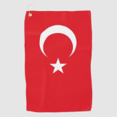 Golf Serviette avec drapeau de la Turquie (Devant)