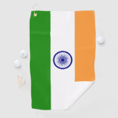 Golf Serviette avec drapeau de l'Inde (En situation)