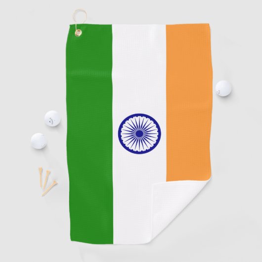 Golf Serviette avec drapeau de l'Inde (En situation)