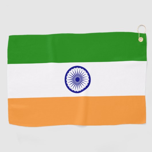 Golf Serviette avec drapeau de l'Inde (Horizontal)