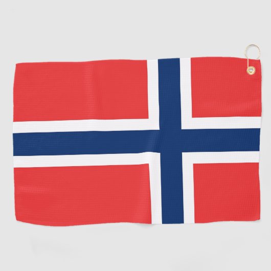 Golf Serviette avec drapeau de Norvège (Horizontal)