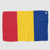 Golf Serviette avec drapeau de Roumanie (Horizontal)