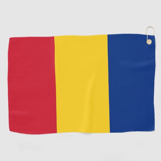 Golf Serviette avec drapeau de Roumanie (Horizontal)
