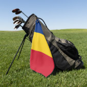 Golf Serviette avec drapeau de Roumanie (Vert)