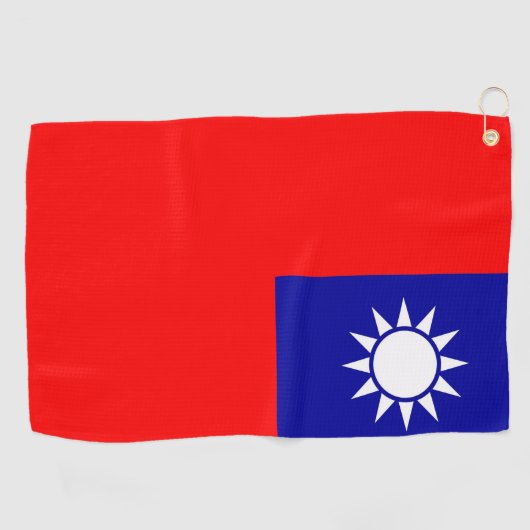 Golf Serviette avec drapeau de Taiwan (Horizontal)