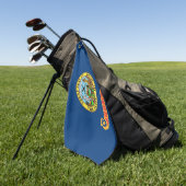 Golf Serviette avec drapeau d'Idaho, États-Unis (Vert)
