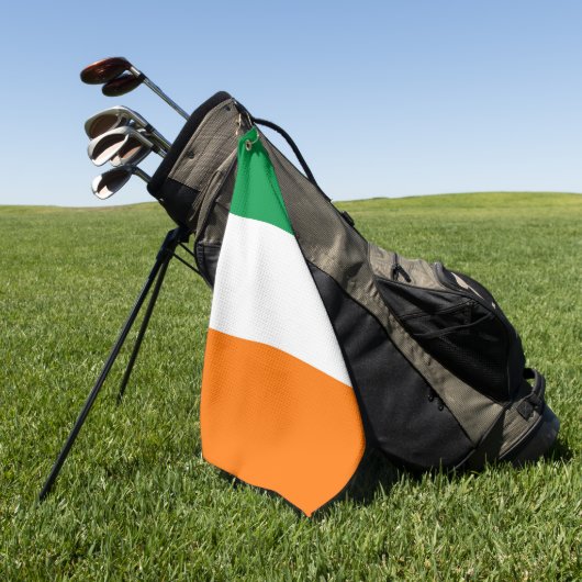 Golf Serviette avec drapeau d'Irlande (Vert)