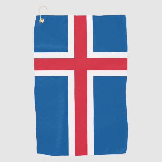 Golf Serviette avec drapeau d'Islande (Devant)