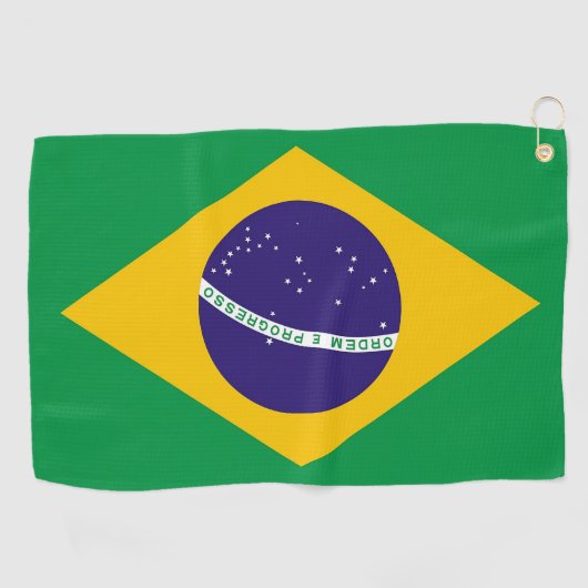 Golf Serviette avec drapeau du Brésil (Horizontal)