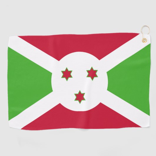 Golf Serviette avec drapeau du Burundi (Horizontal)