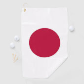 Golf Serviette avec drapeau du Japon (En situation)