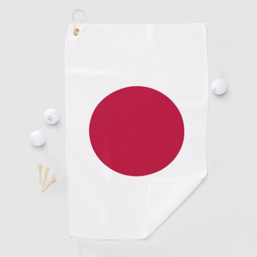 Golf Serviette avec drapeau du Japon (En situation)