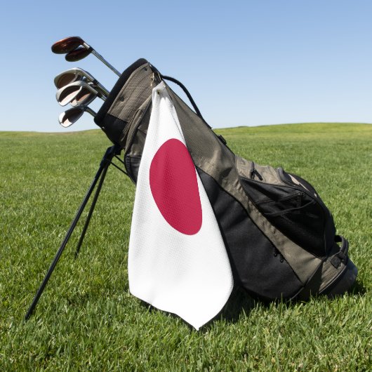 Golf Serviette avec drapeau du Japon (Vert)