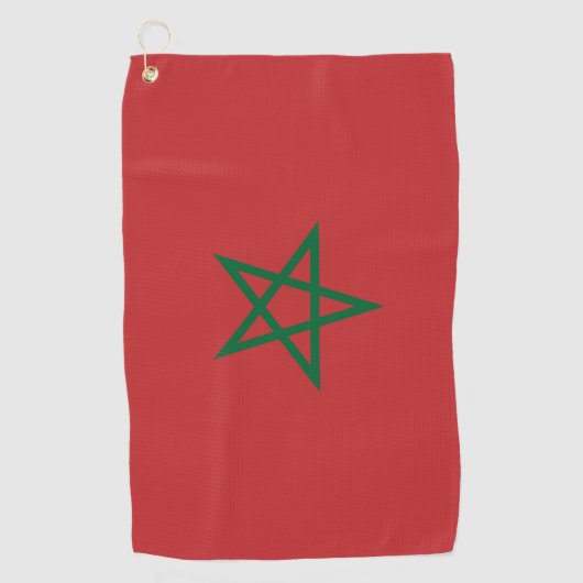 Golf Serviette avec drapeau du Maroc (Devant)